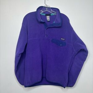 Patagonia Synchilla Snap-T Fleece Pullover Men’s M / Women’s L Purple
